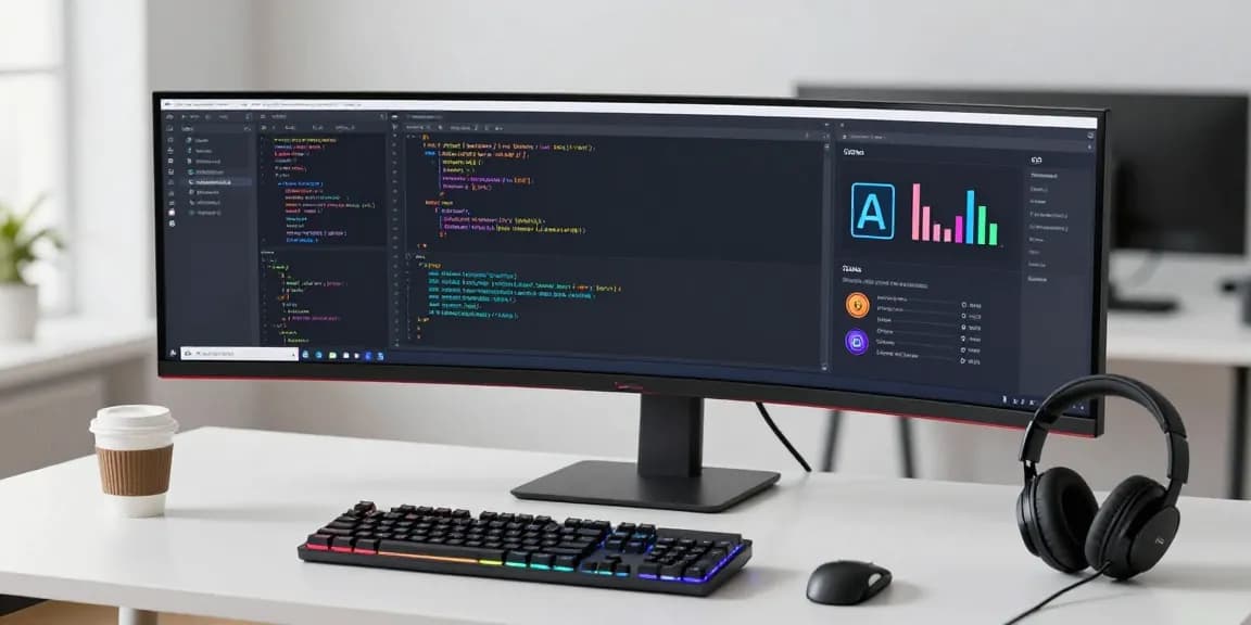 Gi8 software development workspace featuring advanced coding tools and technology