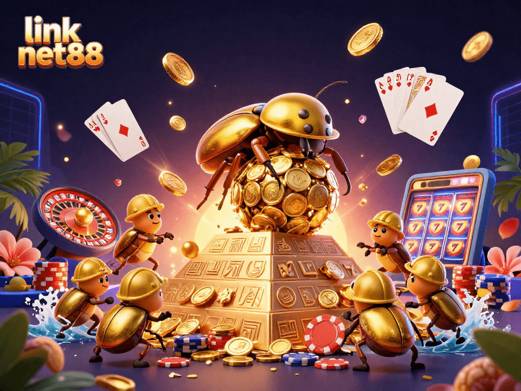 Experience the thrill of gaming with link net88, showcasing a vibrant casino scene full of excitement.