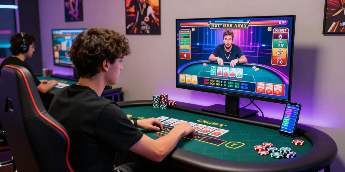Excited player engaging in an intense online บาคาร่า game with vibrant graphics and betting stats.