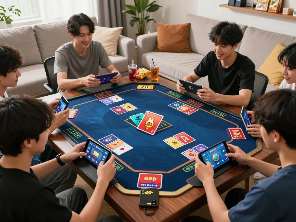 Players enjoying the Teen Patti Star APK in a vibrant online gaming environment filled with excitement and interaction.
