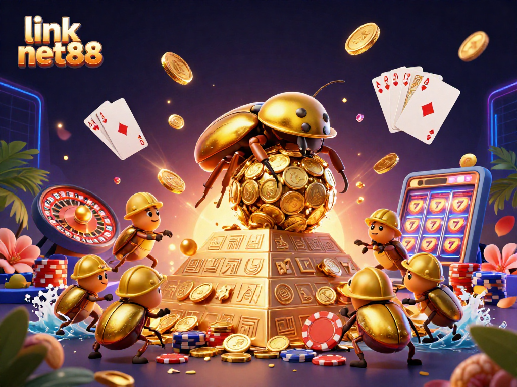 Experience the thrill of gaming with link net88, showcasing a vibrant casino scene full of excitement.