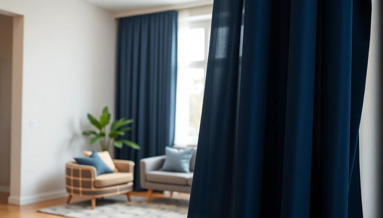 Bekijk verduisterende gordijnstof in een stijlvolle woonkamer met moderne inrichting.