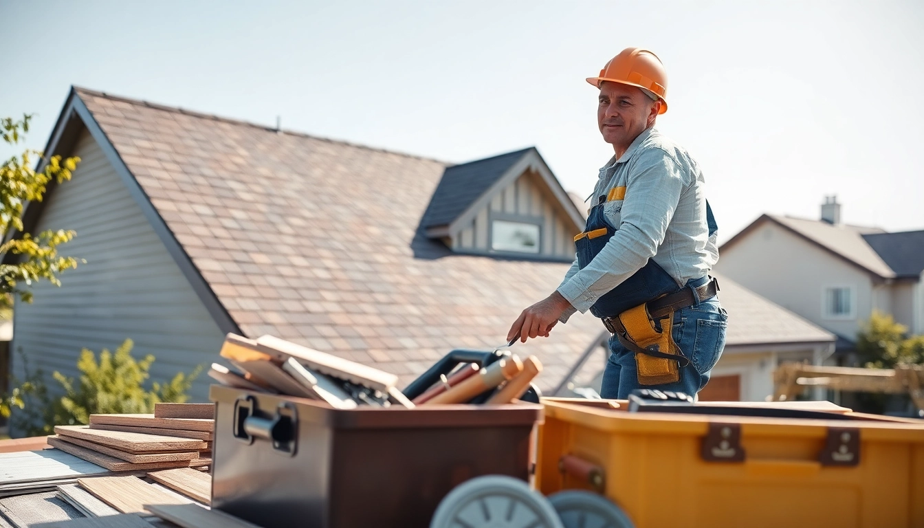 Roofing contractor installing shingles on a house, demonstrating quality workmanship.