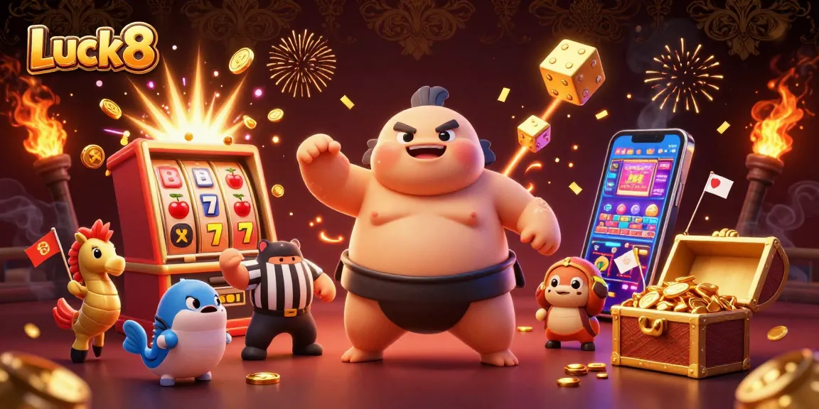 Luck8 engages players in a vibrant underwater casino scene filled with dynamic gaming action.
