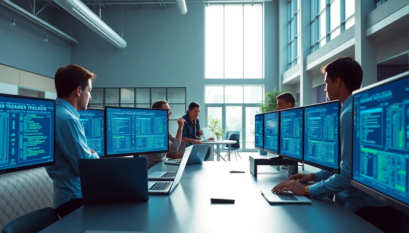 Find reliable msp companies near me working in a modern office environment.