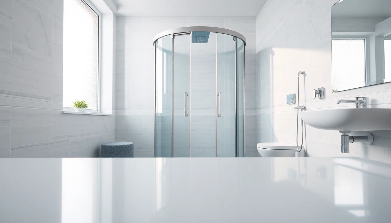 Entdecken Sie die elegante sonni Duschkabine in einem modernen Badezimmer-Design.