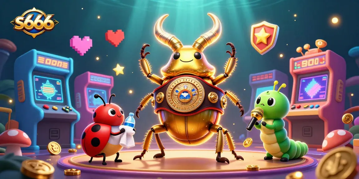 Engage in thrilling s666 online gaming action with vibrant characters and casino elements.