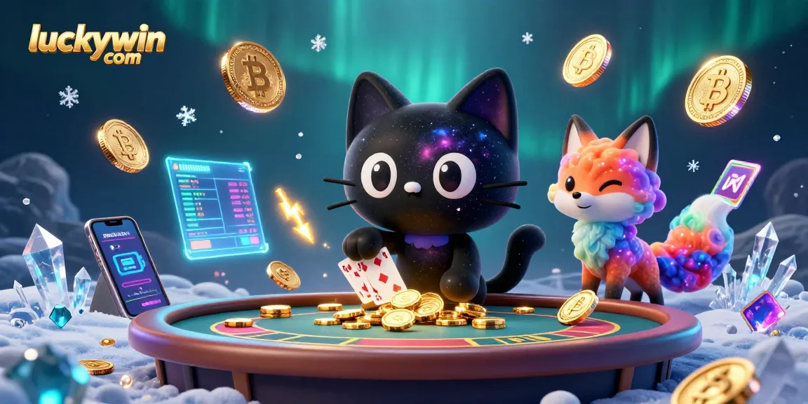 Engage in thrilling gameplay at luckywin com with vibrant 3D casino illustration showcasing captivating characters.
