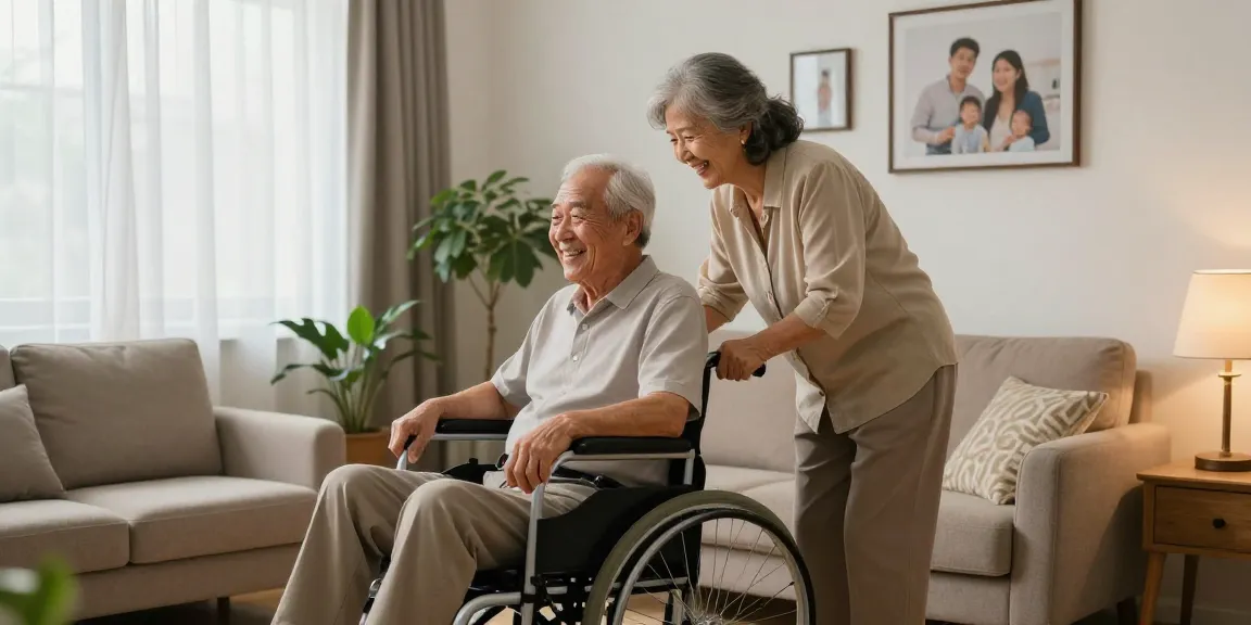 Buy nobility aids for elderly couple enjoying independence at home with mobility aids.