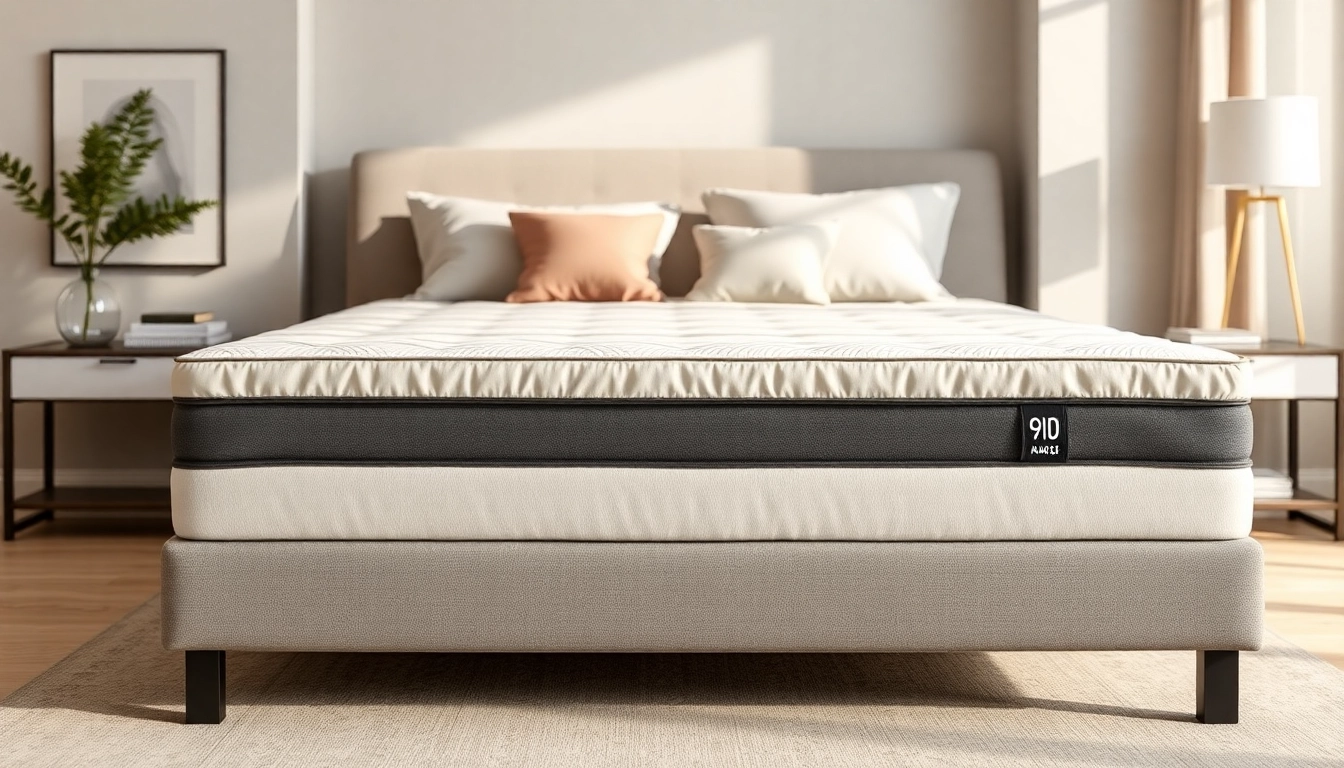 Flat box spring featuring sleek design and sturdy construction in a stylish modern bedroom.