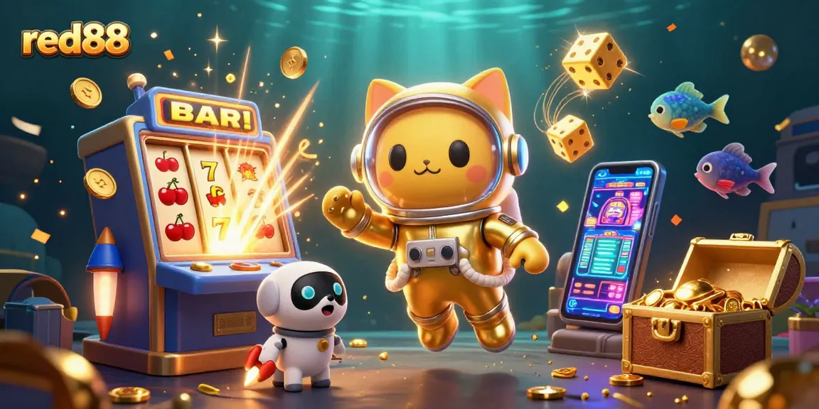 Experience thrilling wins at red88 with 3D slot machines and cosmic casino adventure