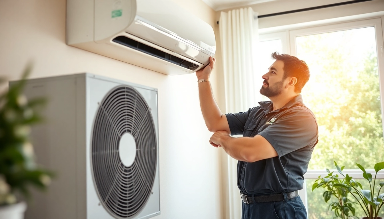 Qualified american standard hvac dealer performing maintenance on an air conditioning unit related image